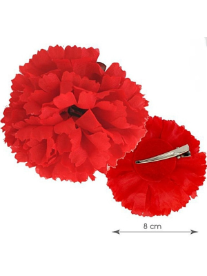 Flor Clavel pequeño con Pinza