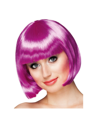 Peluca Charleston Morado-Fucsia