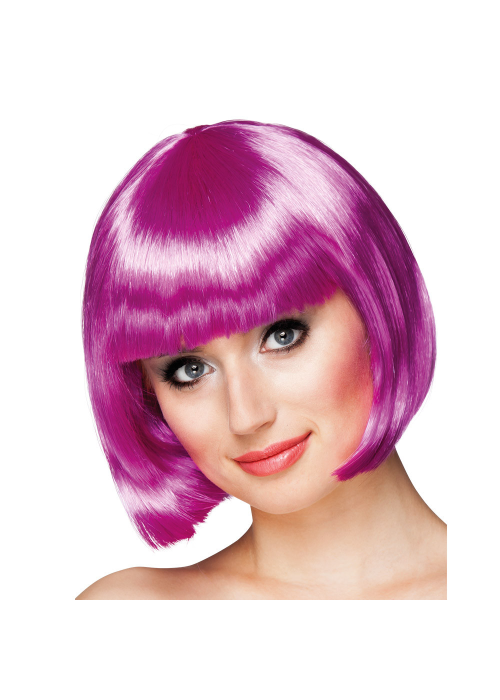 Peluca Charleston Morado-Fucsia