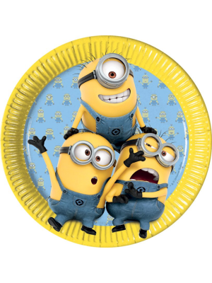 Platos Minions 23cm 6 Unid