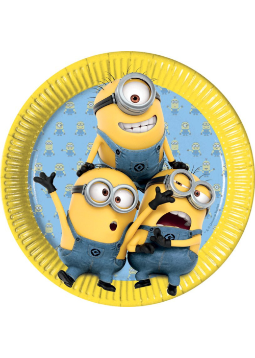 Platos Minions 23cm 6 Unid