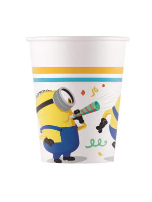 Vasos Minions de papel 6 Unidades