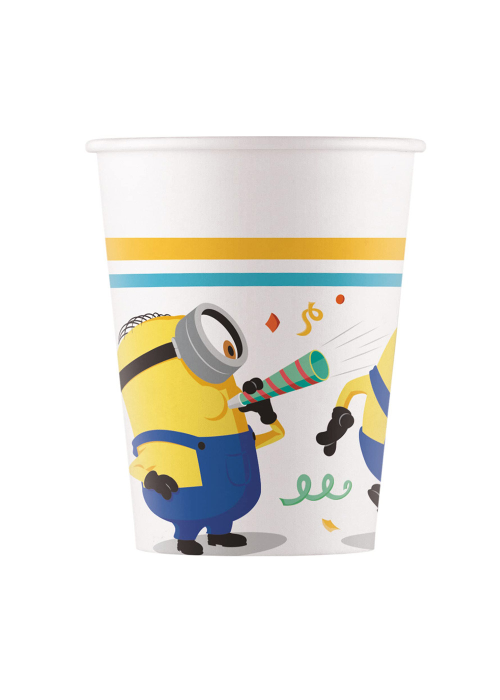 Vasos Minions de papel 6 Unidades