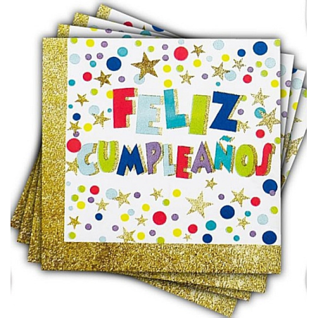 Servilletas de Feliz Cumpleaños 12pc
