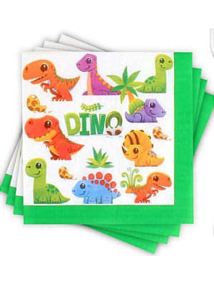 Servilletas Dinosaurios 12 Unid