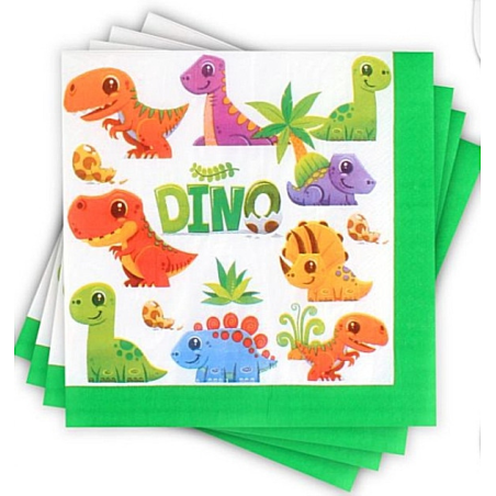 Servilletas Dinosaurios 12 Unid