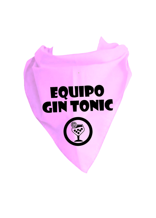 Pañuelo para despedidas Equipo Gin Tonic - complementos despedias soltera y soltero