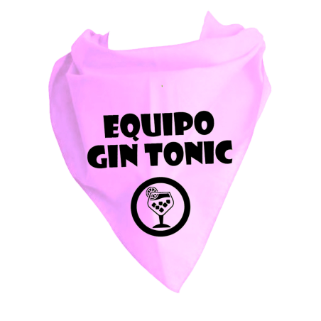 Pañuelo para despedidas Equipo Gin Tonic - complementos despedias soltera y soltero