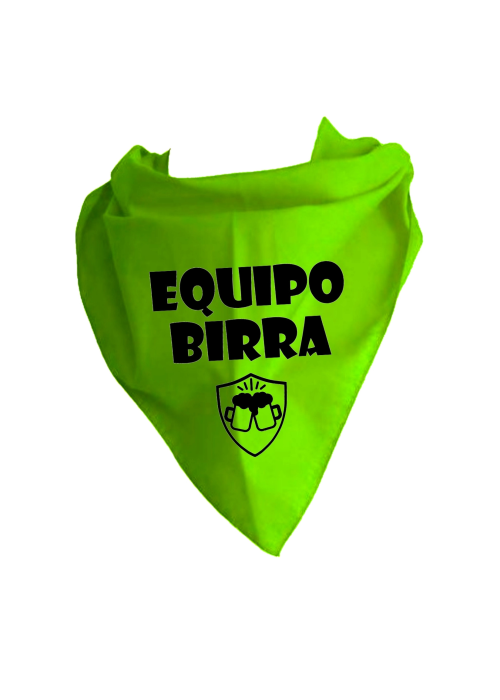 Pañuelo para despedidas Equipo Birra - despedidas soltero y soltera