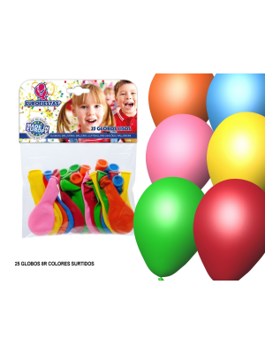 Set 25 Globos Lisos