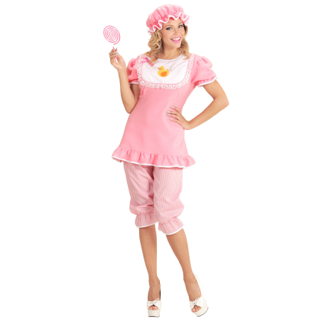 Disfraz de Bebe rosa Mujer