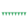 Banderines Triangulares Verdes con Lunar Blanco