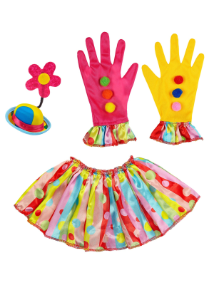 Set de Payaso con Gorrito Guantes y Cuello