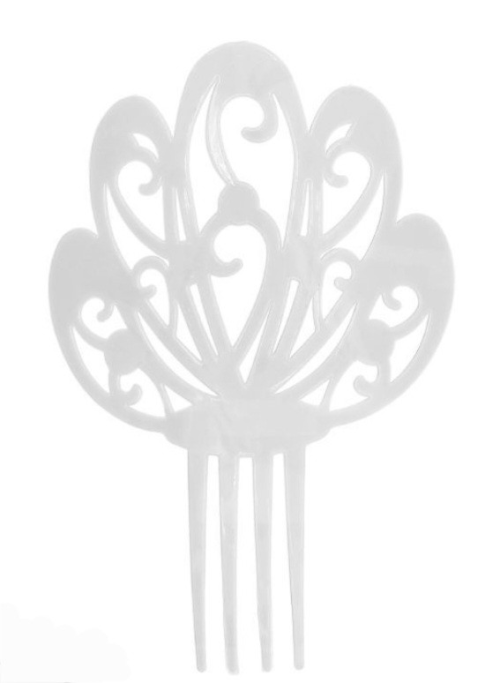 Peineta de Sevillana Grande Blanca
