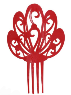 Peineta de Sevillana Grande Roja