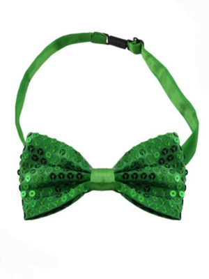 Pajarita Lentejuelas Verde - Complementos de San Patricio