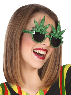Gafas Hojas de Mrihuana