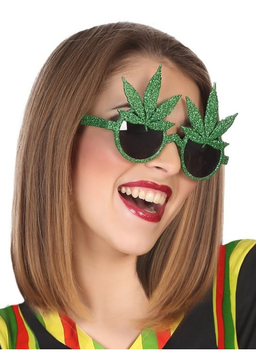 Gafas Hojas de Mrihuana