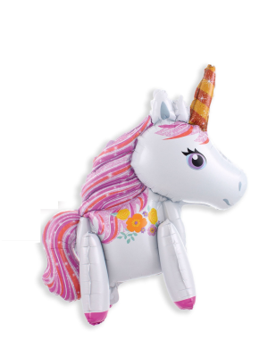 Globo Unicornio con flores