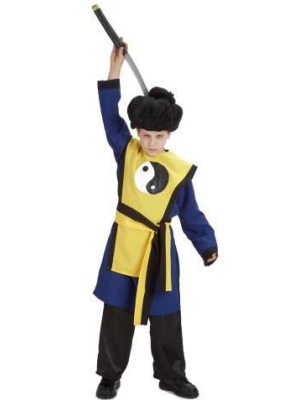 Disfraz de Samurai Ying Yang Infantil - Disfraces Orientales para Niños