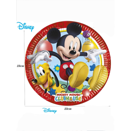 Platos Mickey 6 Unid