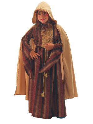 Disfraz de Dama Medieval con Capa Infantil - Disfraces Medievales para Niñas
