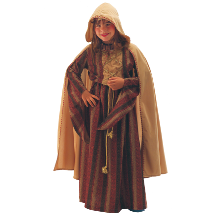 Disfraz de Dama Medieval con Capa Infantil - Disfraces Medievales para Niñas