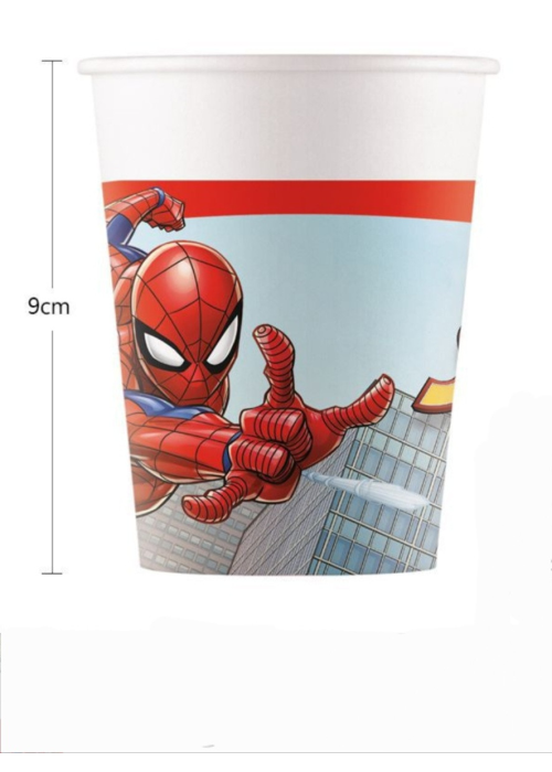 Vasos Spiderman Marvel 6 Unid