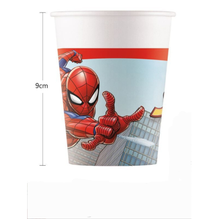 Vasos Spiderman Marvel 6 Unid