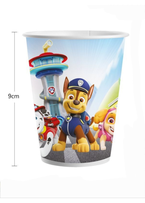 Vasos Patrulla Canina 8 Unid
