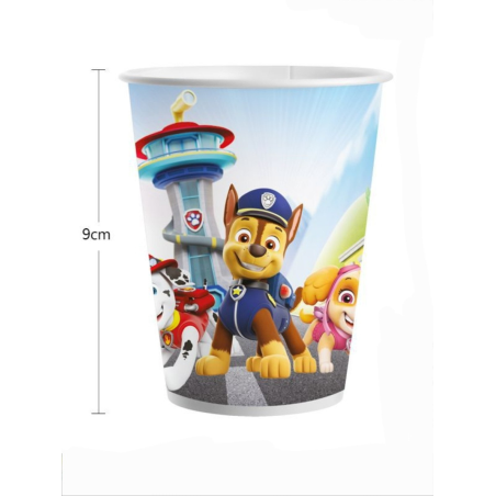 Vasos Patrulla Canina 8 Unid