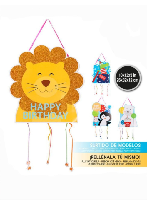 Piñata Animales Tiras (modelos surtidos)