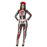 Disfraz de Esqueleto Negro y Rojo para Mujer - Disfraces Halloween Calaveras