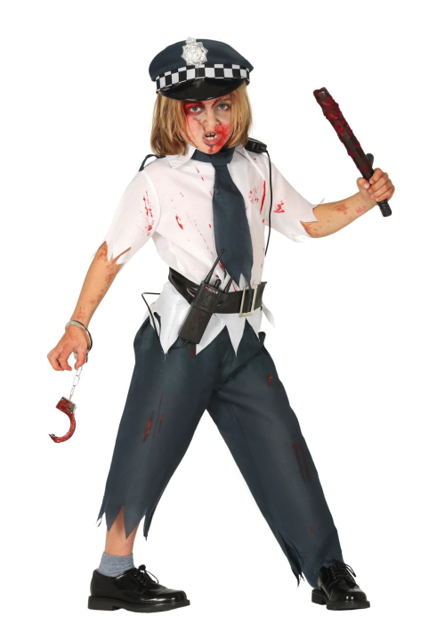 Disfraz de Policia Zombie Infantil