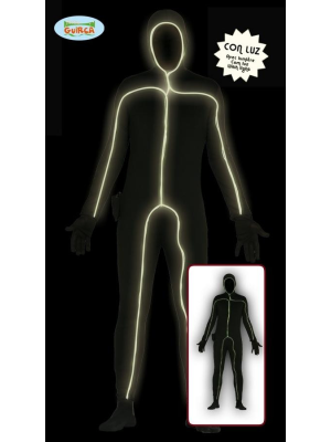 Disfraz de Black Man con Led