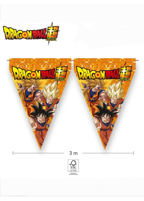 Banderines Triangulares Dragon Ball 3M