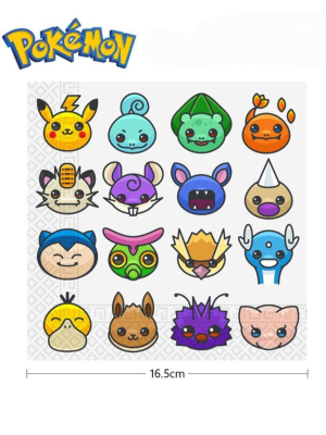 Servilletas de Papel Pokemon
