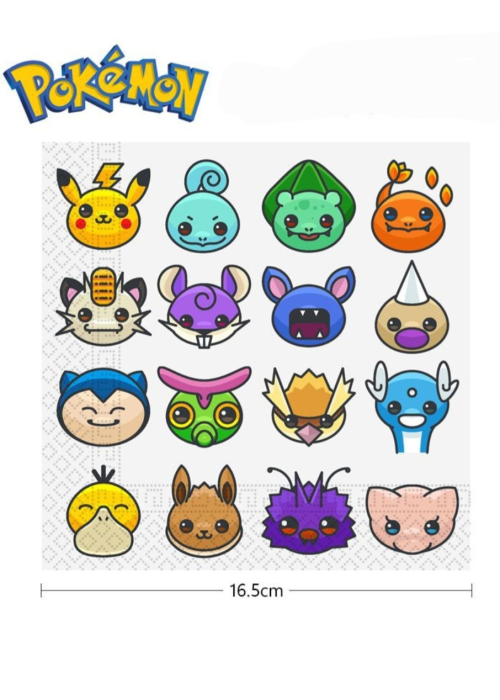 Servilletas de Papel Pokemon