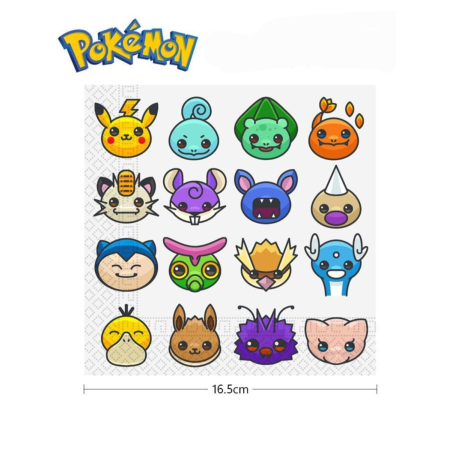 Servilletas de Papel Pokemon