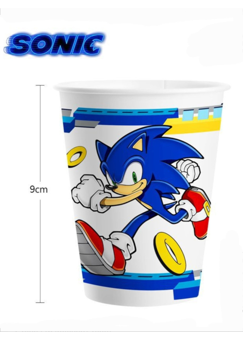 Vasos Sonic 8 Unidades