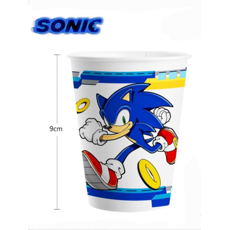 Vasos Sonic 8 Unidades