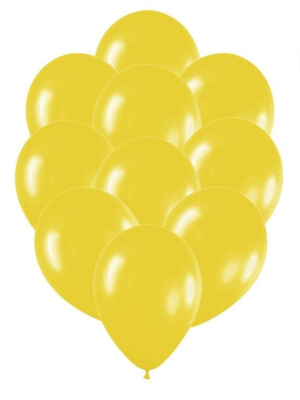 Globos Amarillos HUevo 10 Unid