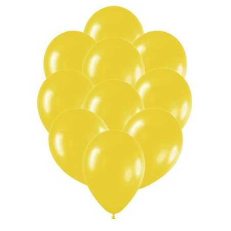 Globos Amarillos HUevo 10 Unid