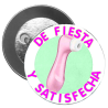 Chapa De Fiesta y Satisfecha