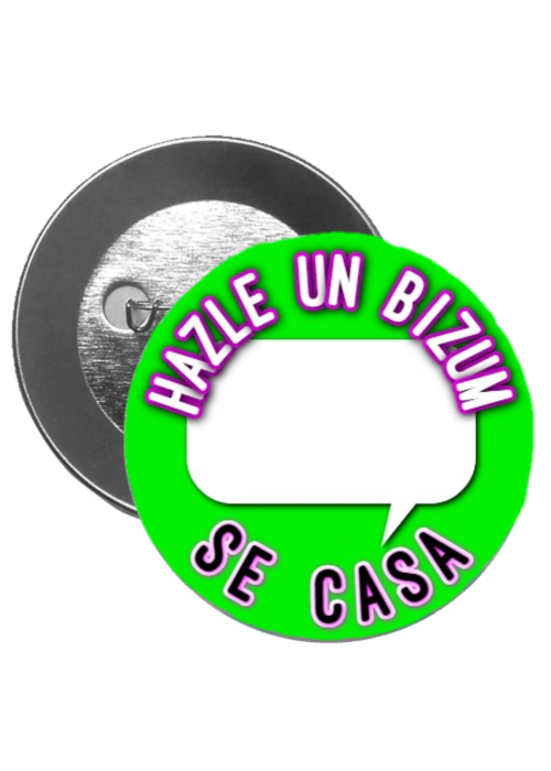 Chapa De Fiesta y Satisfecha