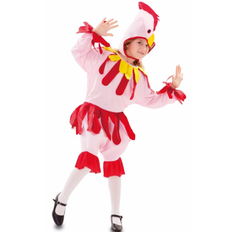 Disfraz de Gallina Rosa Infantil - Disfraces de Animales Infantiles
