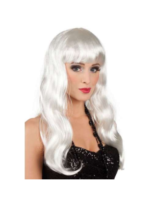 Comprar Peruca Cabelo com Franja Branca por apenas 10.00€ – Loja de fantasias online