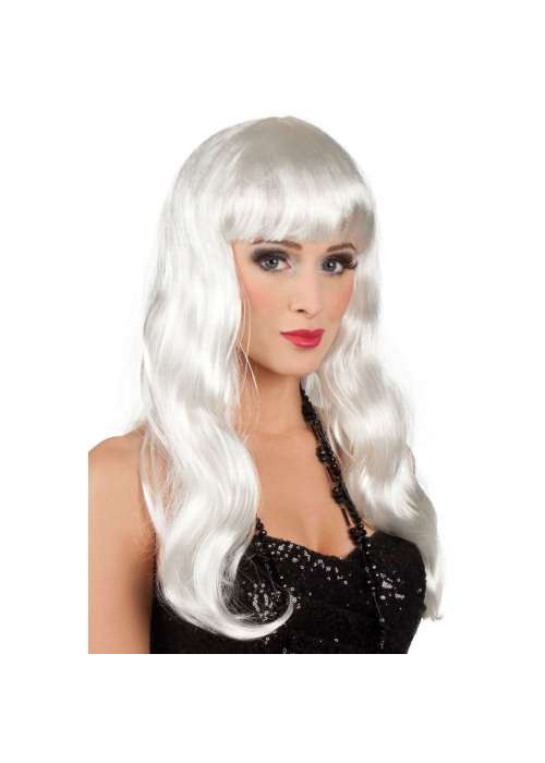 Comprar Peruca Cabelo com Franja Branca por apenas 10.00€ – Loja de fantasias online