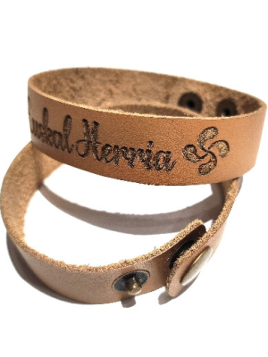 Pulsera Cuero Lauburu Euskal Herria Pequeña