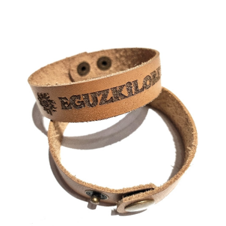 Pulsera Cuero Eguzkilore Grande